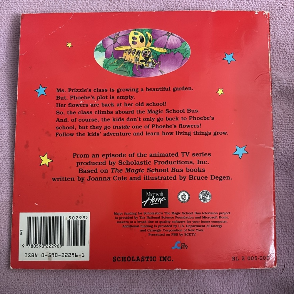 1995-1996 Magic School Bus books (food chain and how things grow) & Notebook - Picture 3 of 16